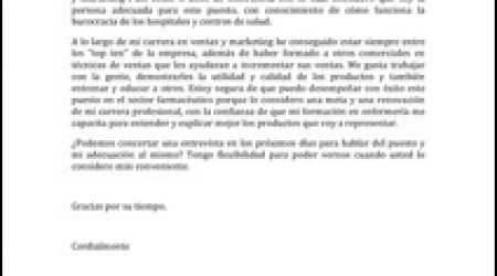 Carta de Presentación Modelo 1